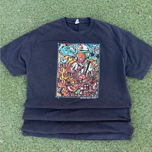 Harry Perry Merch Shirt “Kama Kosmic Krusader” Psychedelic Mosaic XL Black Tee
